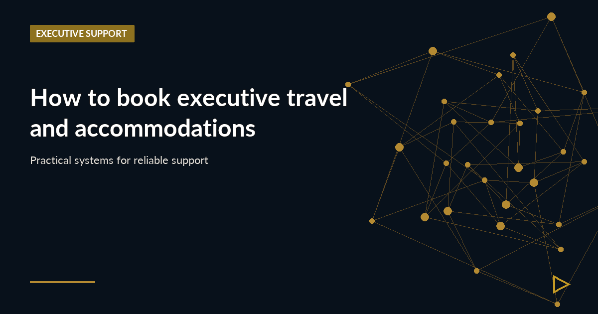 Illustration for How to book executive travel and accommodations