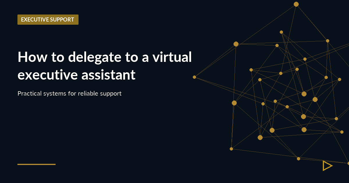 Illustration for How to delegate to a virtual executive assistant