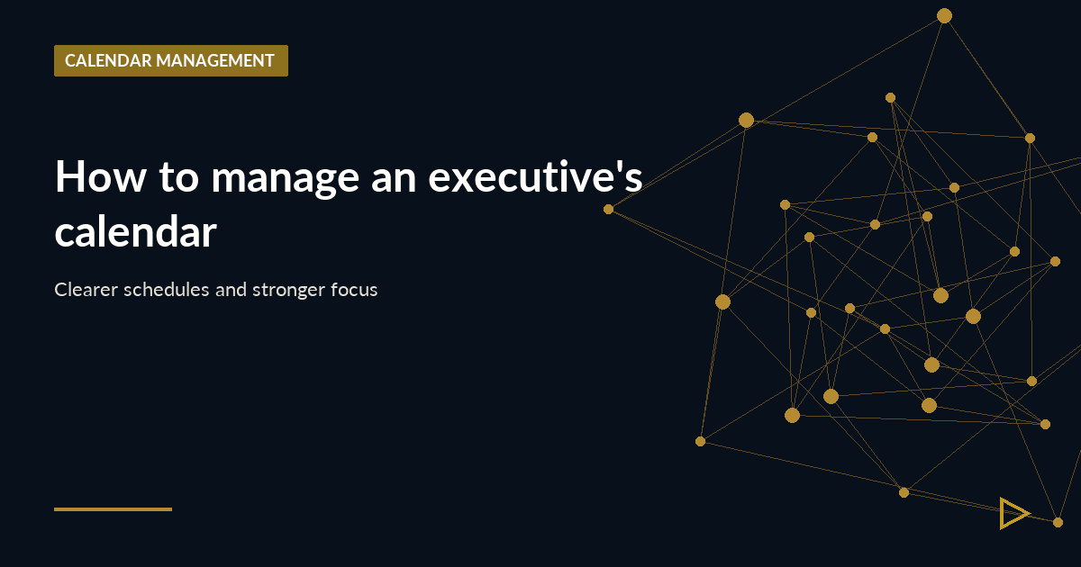 Illustration for How to manage an executive's calendar