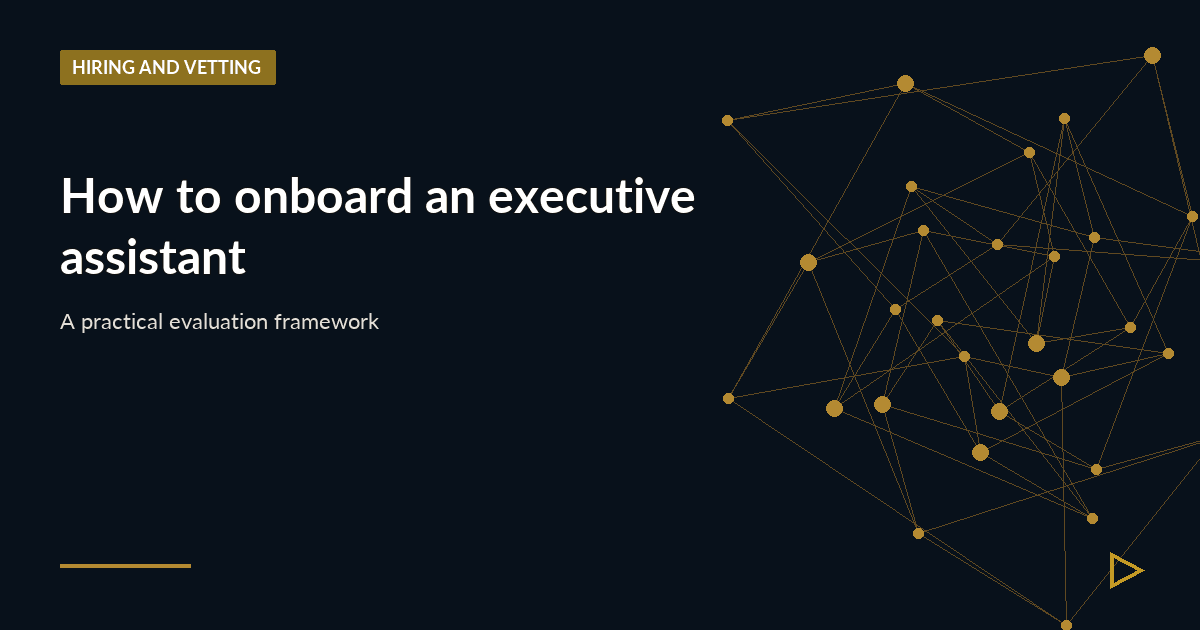 Illustration for How to onboard an executive assistant
