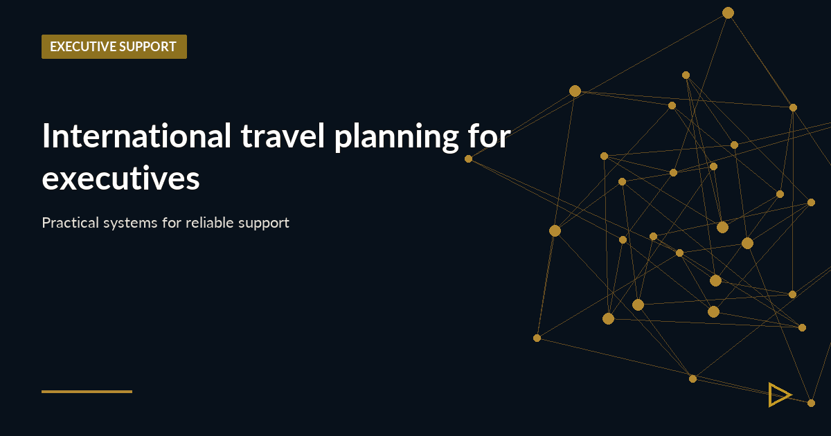 Illustration for International travel planning for executives