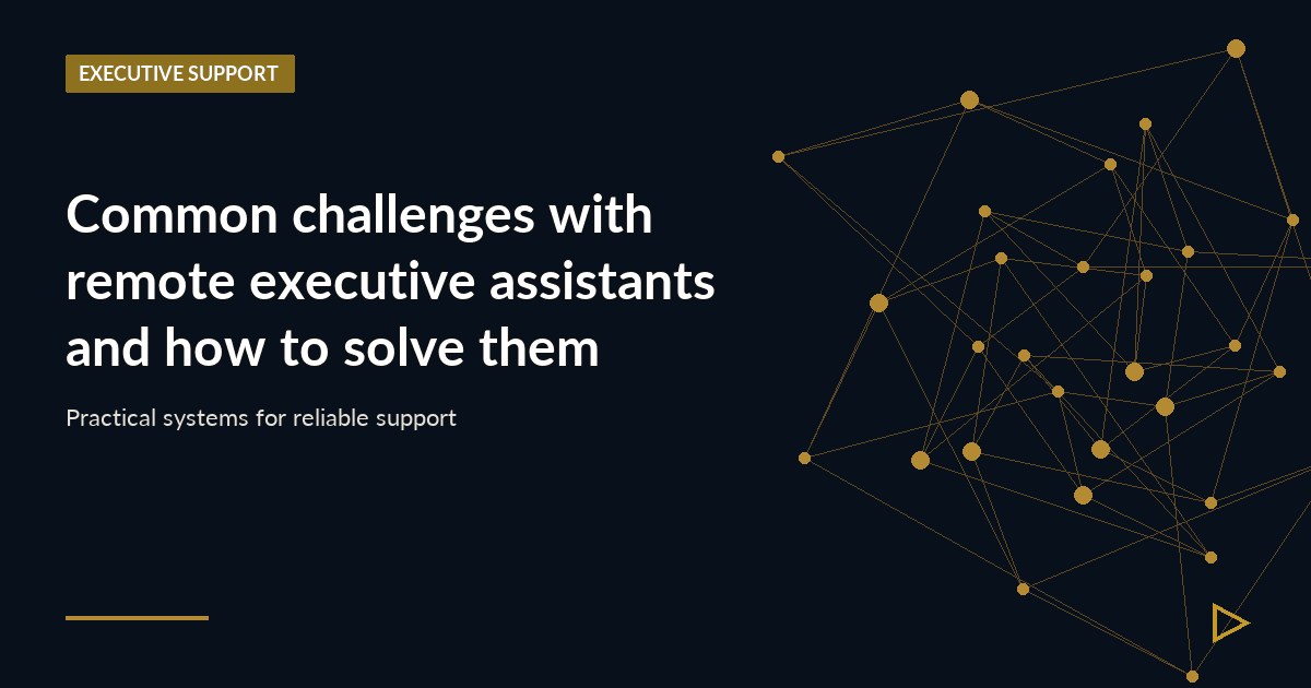 Illustration for Common challenges with remote executive assistants and how to solve them