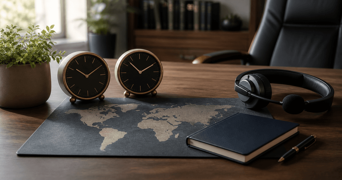 Illustration for How to set communication hours for remote executive support