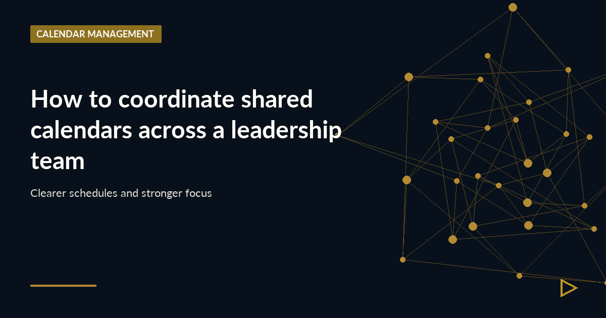 Illustration for How to coordinate shared calendars across a leadership team