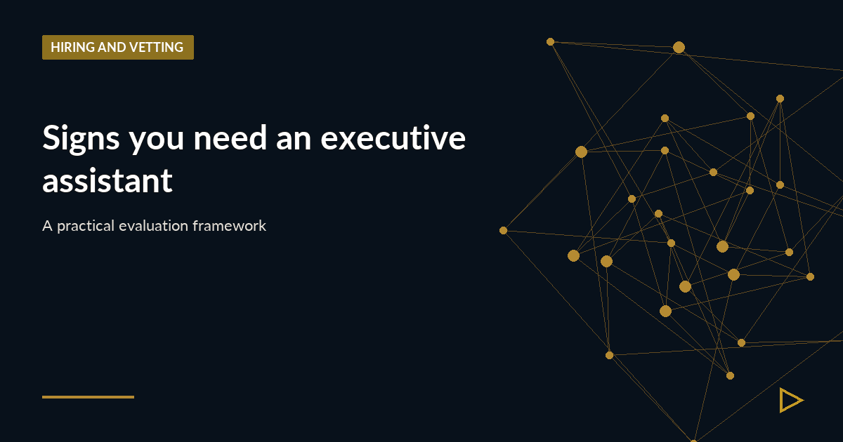 Illustration for Signs you need an executive assistant