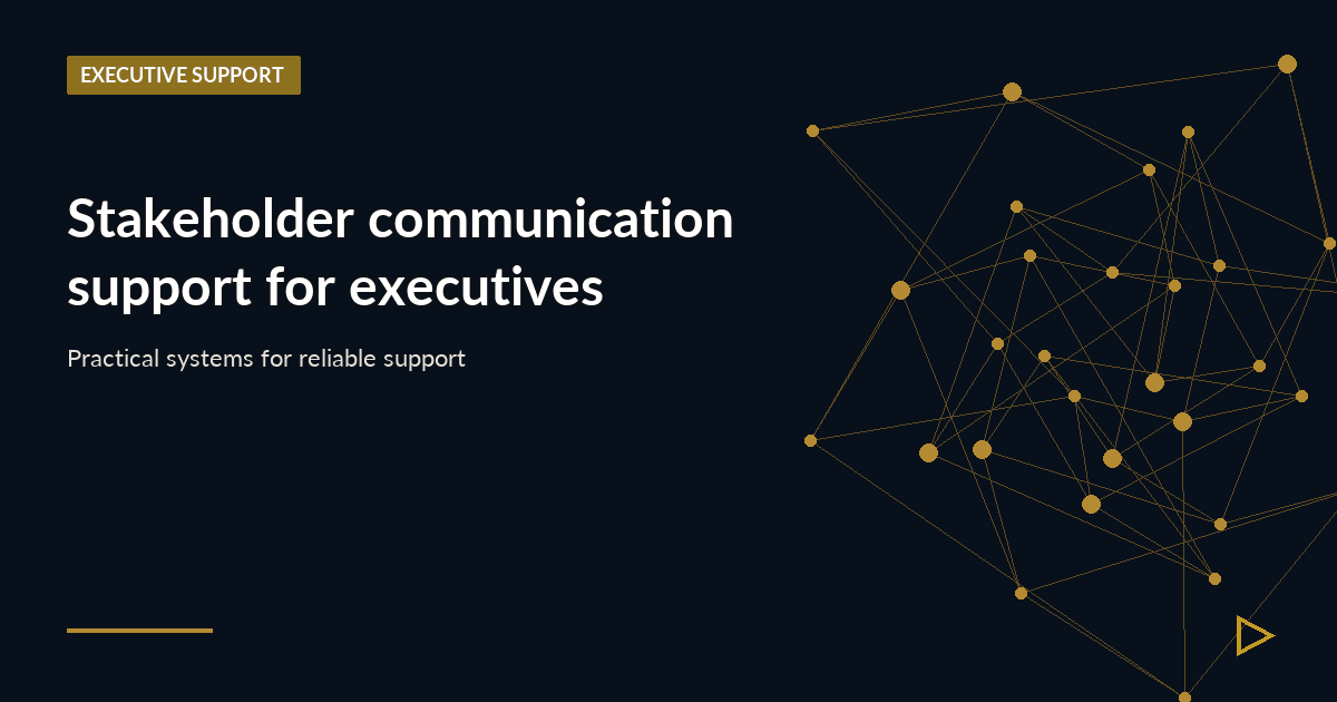 Illustration for Stakeholder communication support for executives