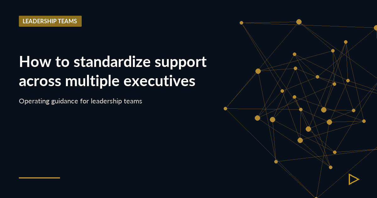 Illustration for How to standardize support across multiple executives