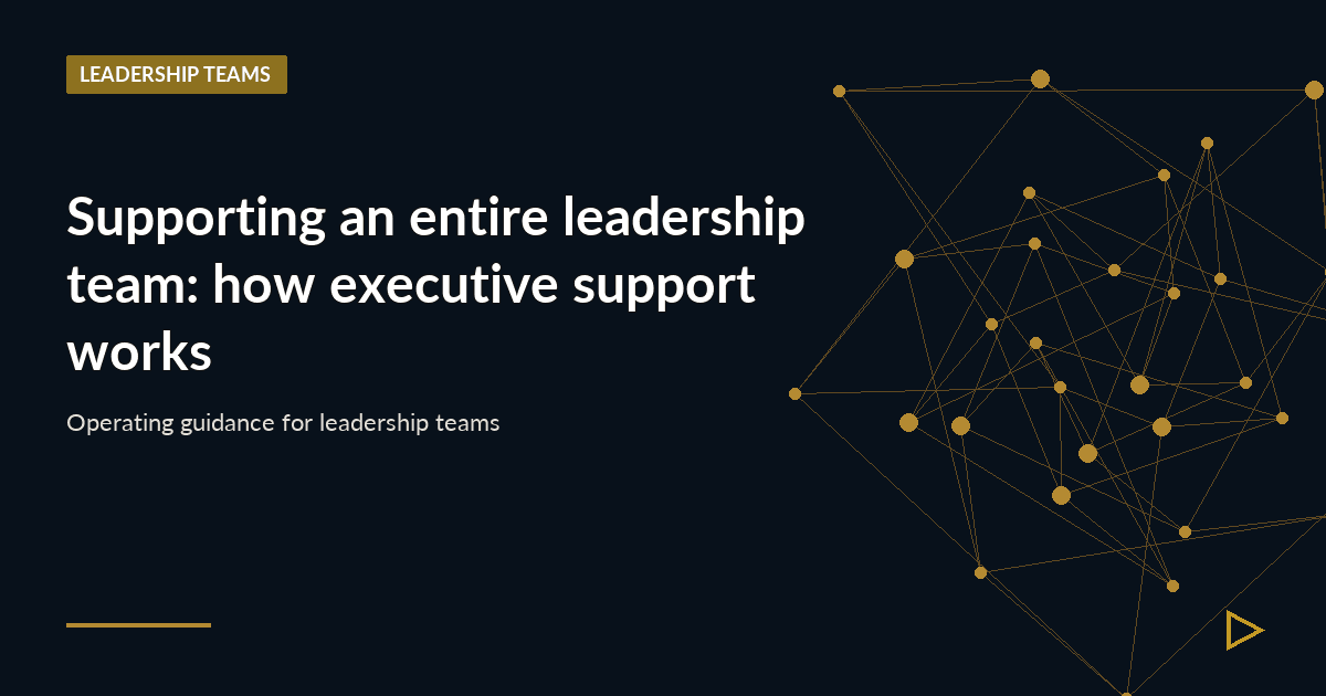 Illustration for Supporting an entire leadership team: how executive support works
