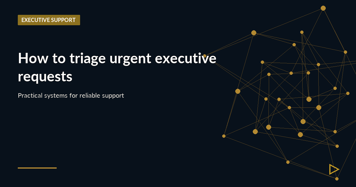 Illustration for How to triage urgent executive requests