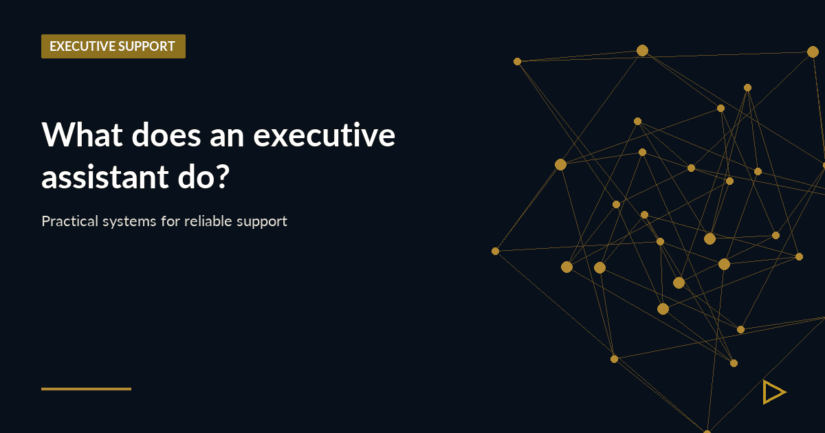Illustration for What does an executive assistant do?