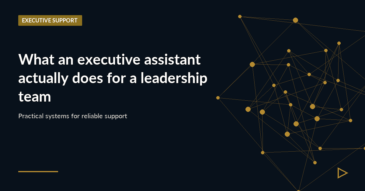 Illustration for What an executive assistant actually does for a leadership team