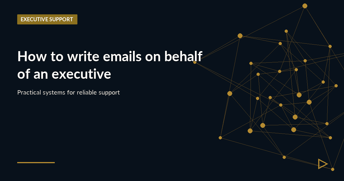 Illustration for How to write emails on behalf of an executive